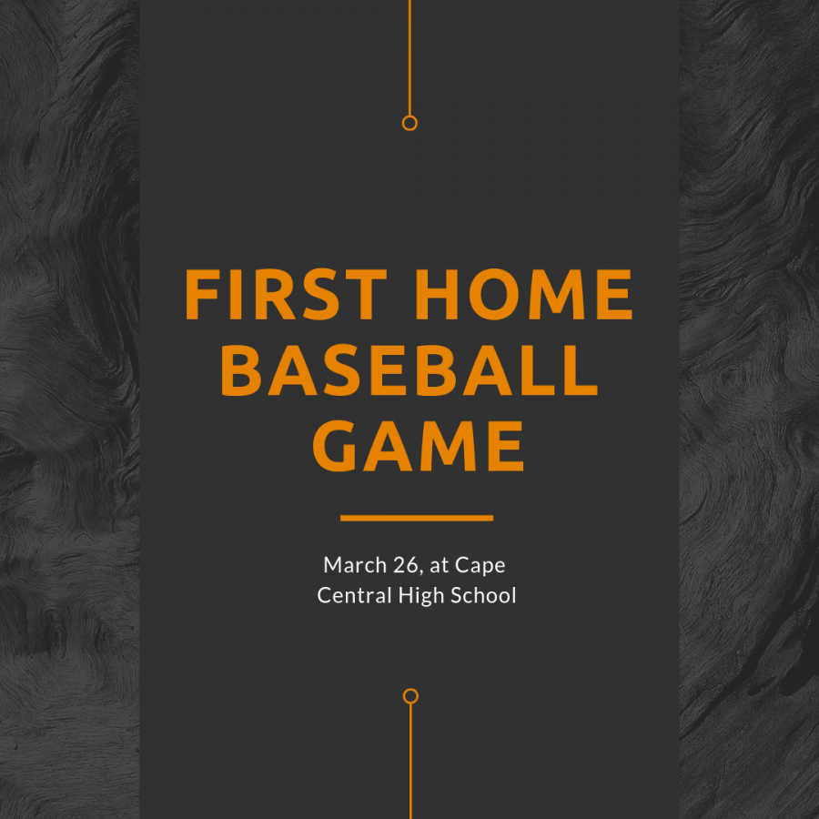 First Boys Home Baseball Game